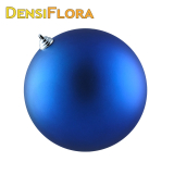 Vianočná guľa MAXI 40cm modrá matná, 3D vianočná dekorácia