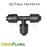 QJ T-kus 16x16x16 pre kvapkovú závlahu