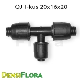 QJ T-kus 20x16x20 redukovaný pre kvapkovú závlahu