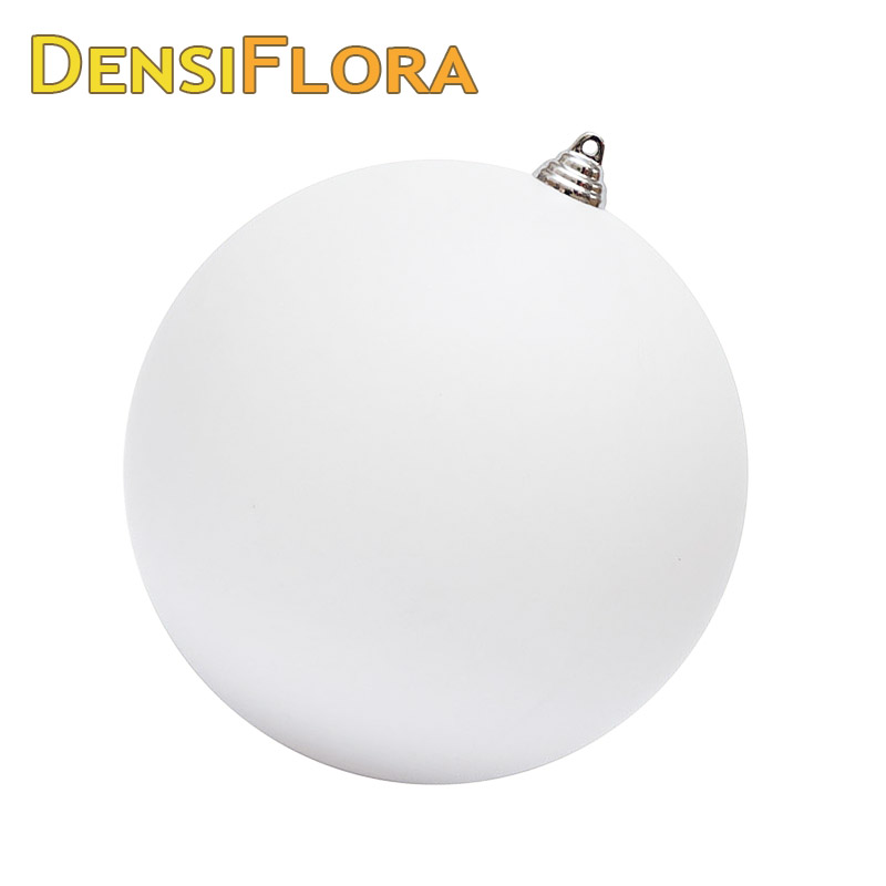 Vianočná guľa MAXI 30cm biela matná, 3D vianočná dekorácia