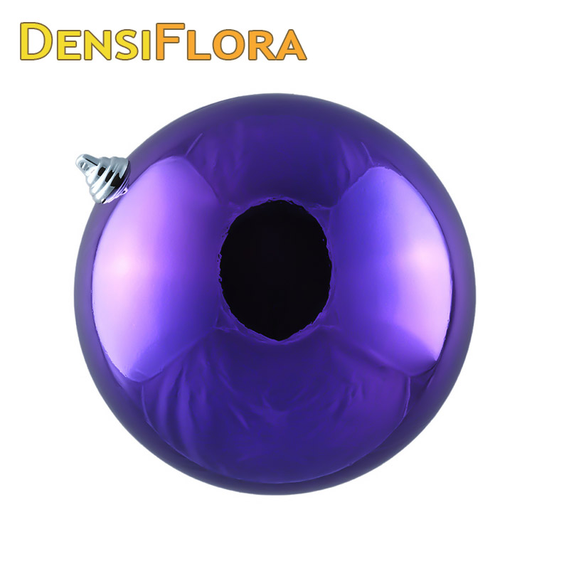 Vianočná guľa MAXI 30cm fialová lesklá, 3D vianočná dekorácia