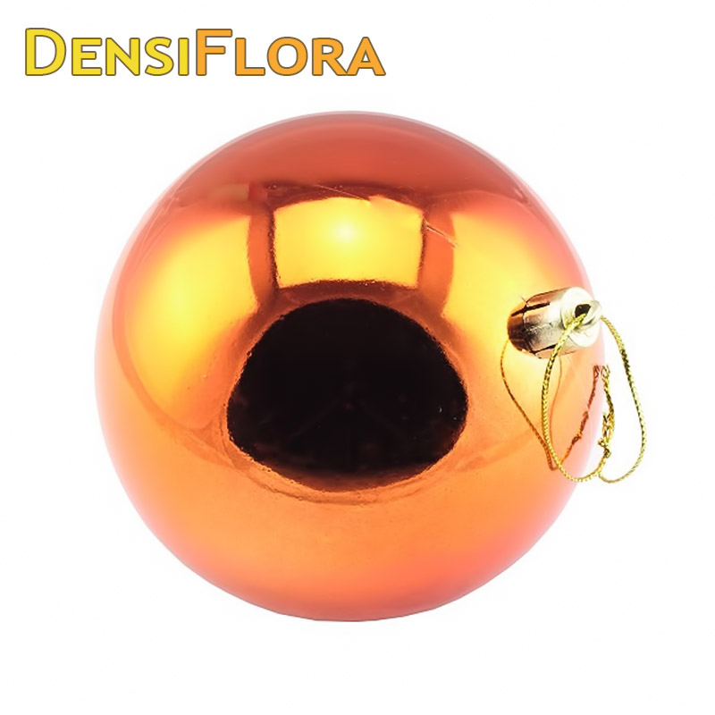 Vianočná guľa MAXI 30cm medená lesklá, 3D vianočná dekorácia