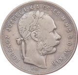 F.J. 1 Forint 1881 K.B.