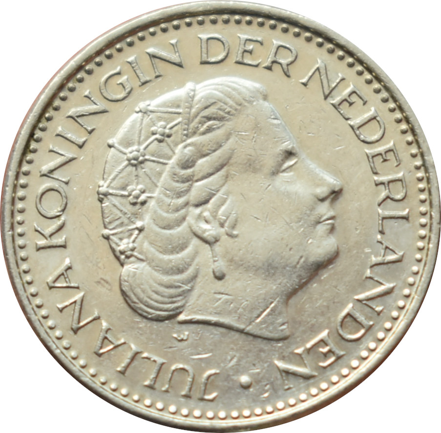 Holandsko 1 Gulden 1972