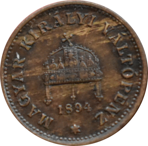 F.J. 1 Fillér 1894 K.B