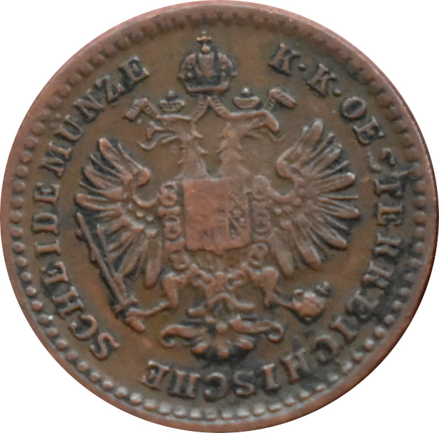 F.J. 5/10 Kreuzer 1864 A