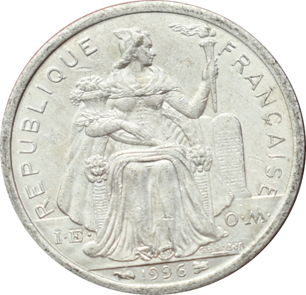Nová Kaledónia 1 Franc 1996