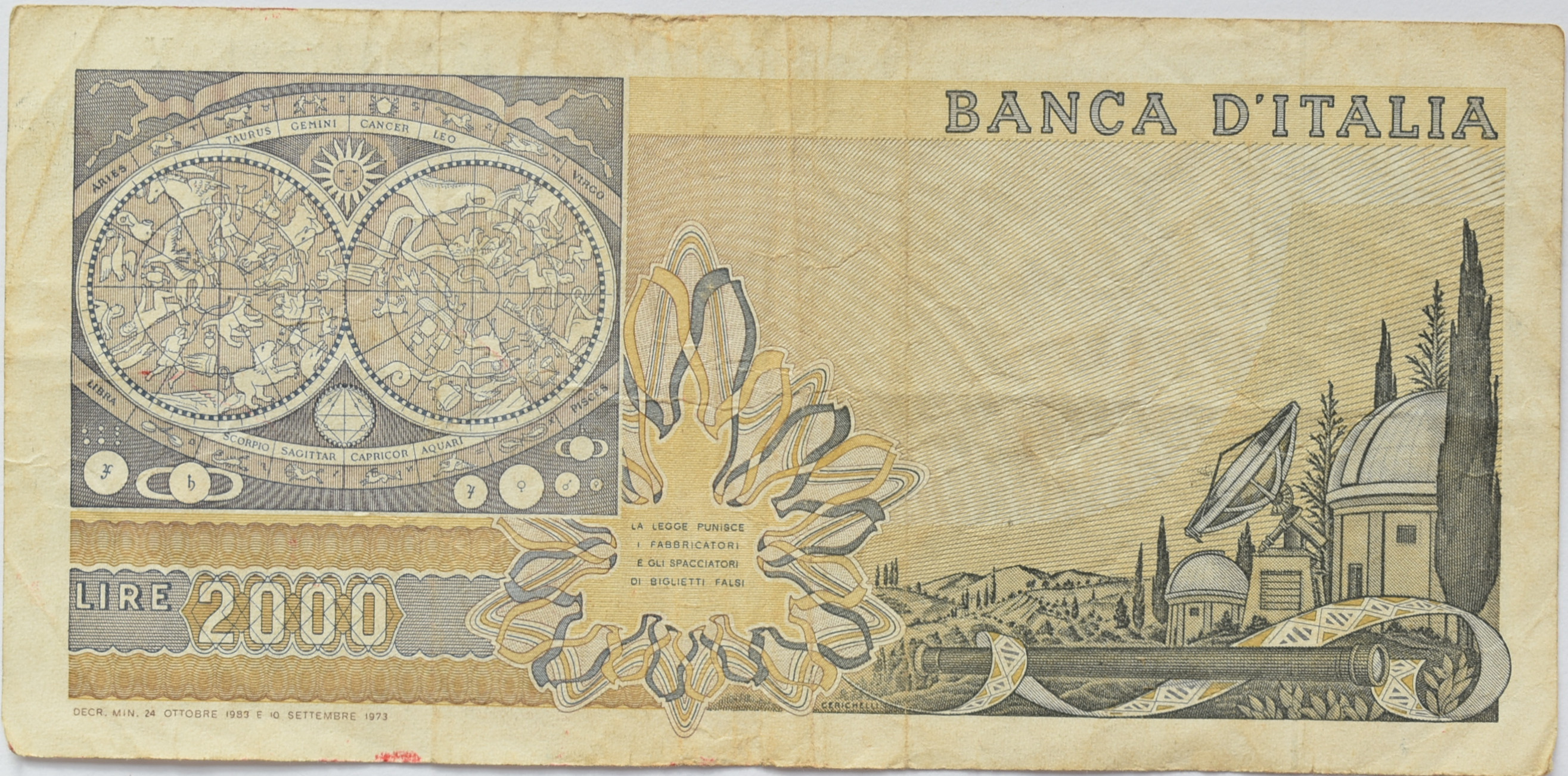 Taliansko 2000 Lire 1973