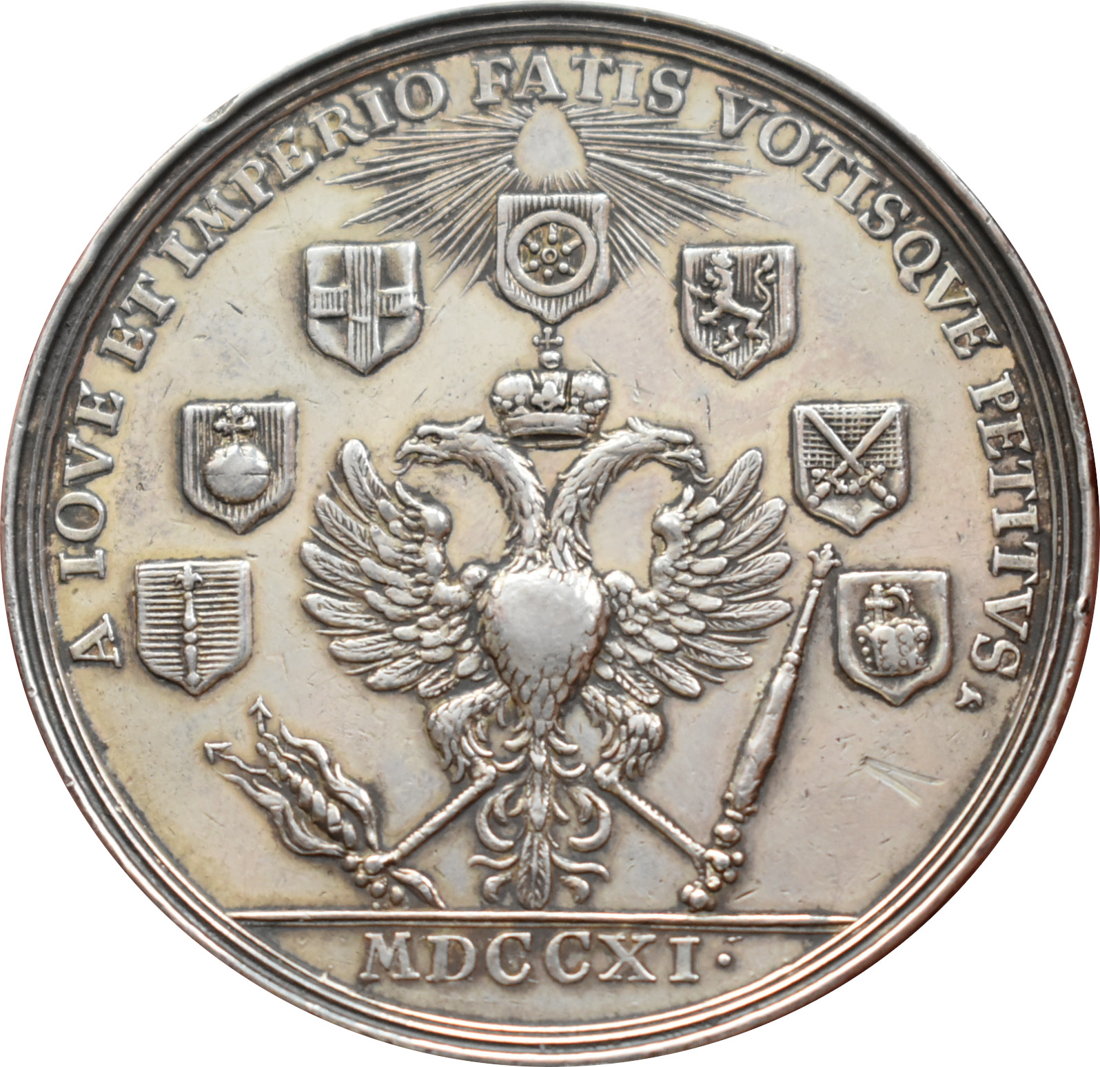 Karol VI. korunovačná medaila 1711 R!