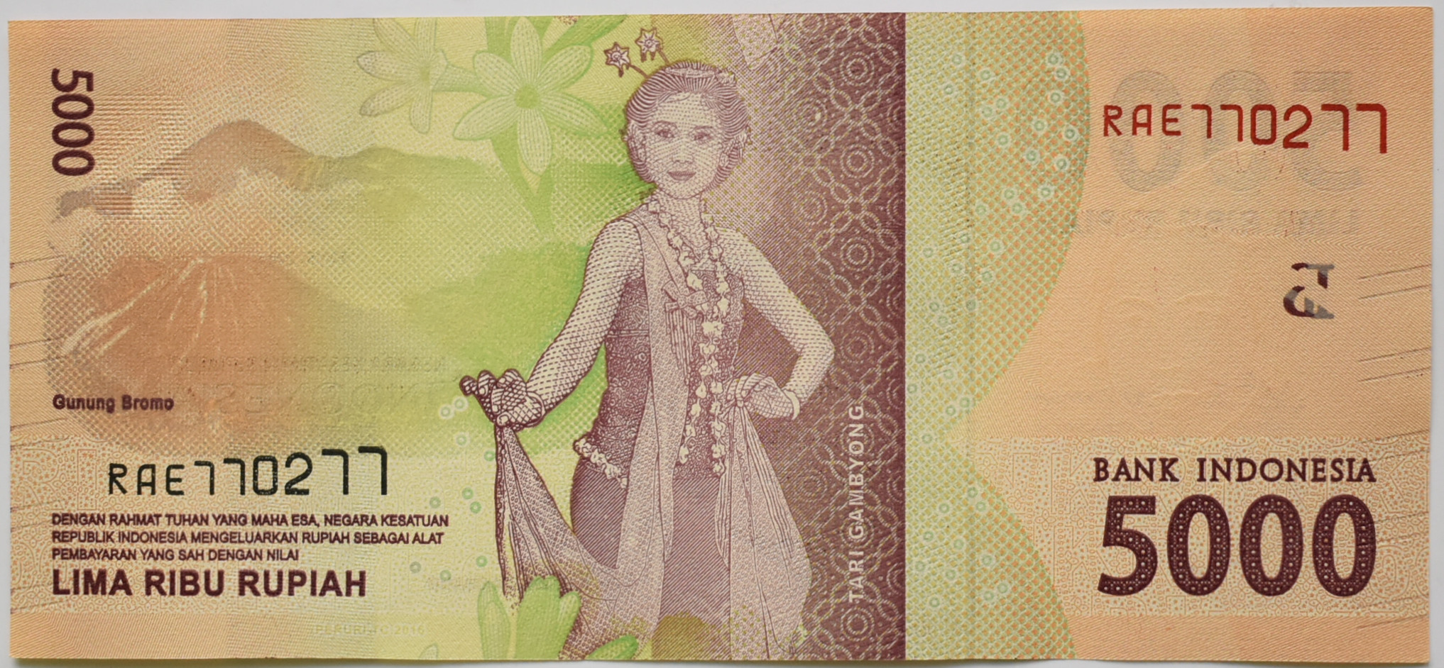 Indonézia 5000 Rupia 2016