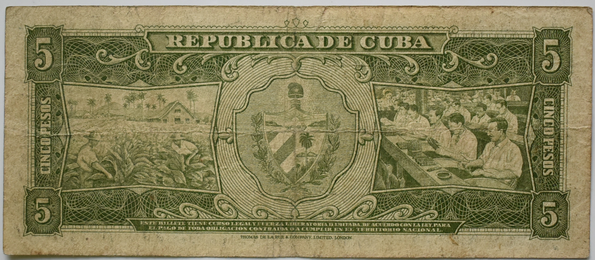 Kuba 5 Pesos 1958