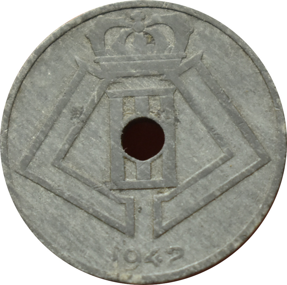 Belgicko 25 Centimes 1942