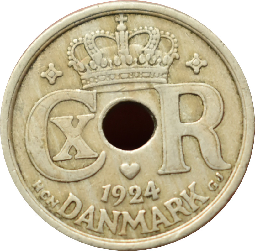 Dánsko 25 Ore 1924