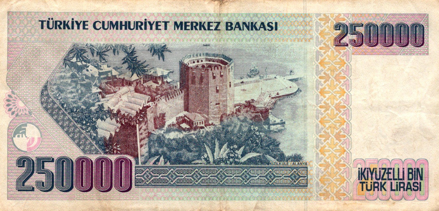 Turecko 250 000 Lira 1970