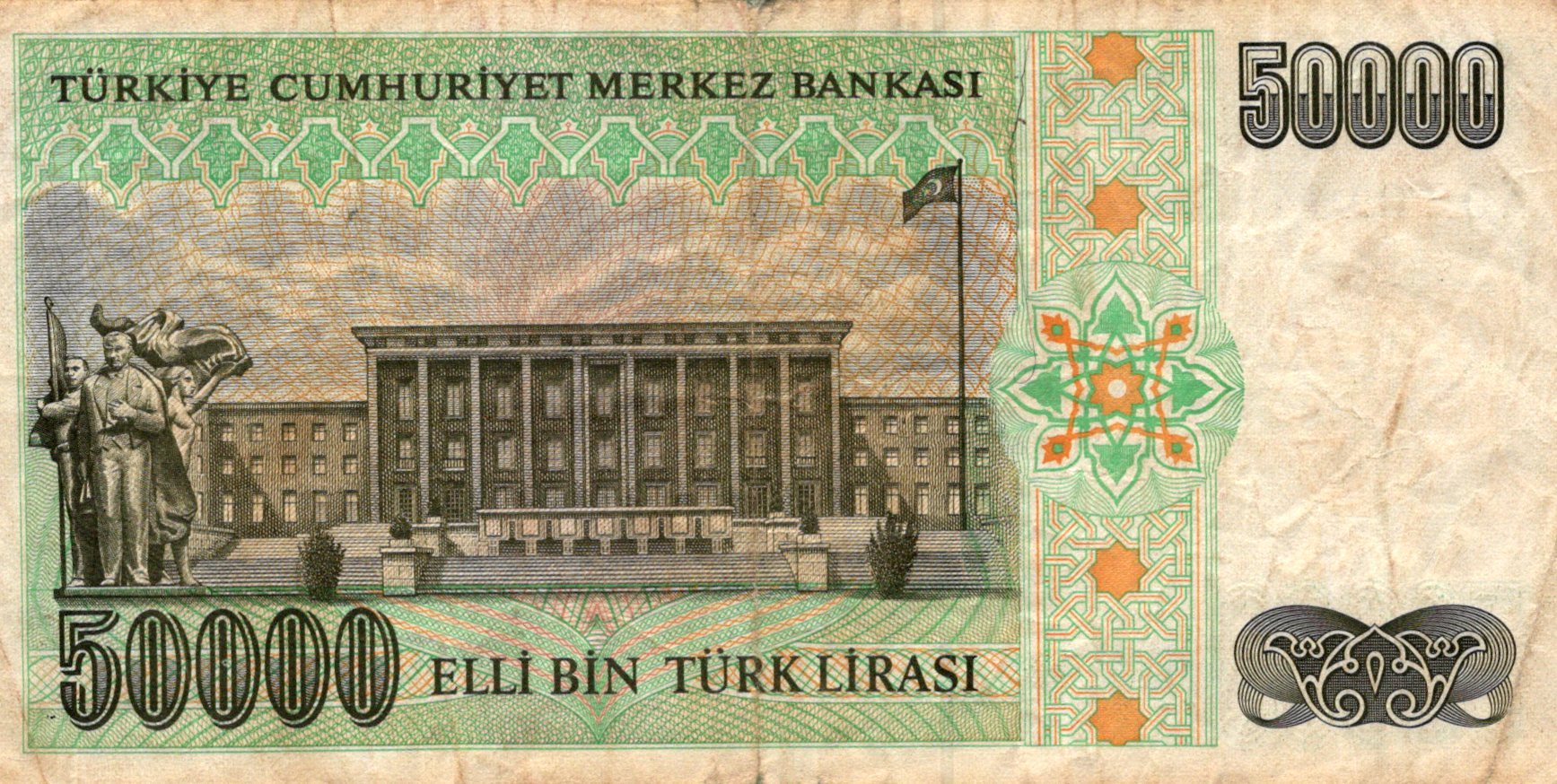 Turecko 50 000 Lira 1970