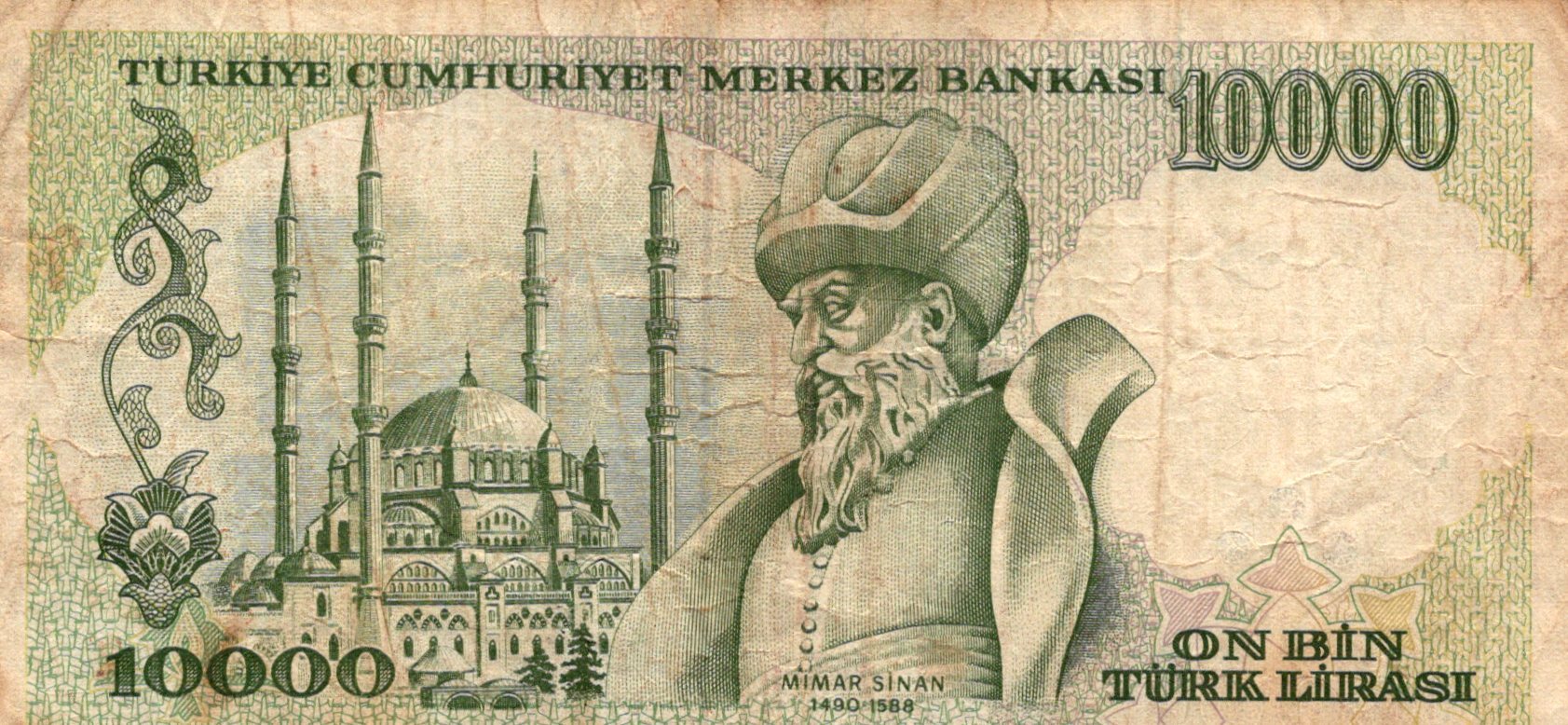 Turecko 10 000 Lira 1970