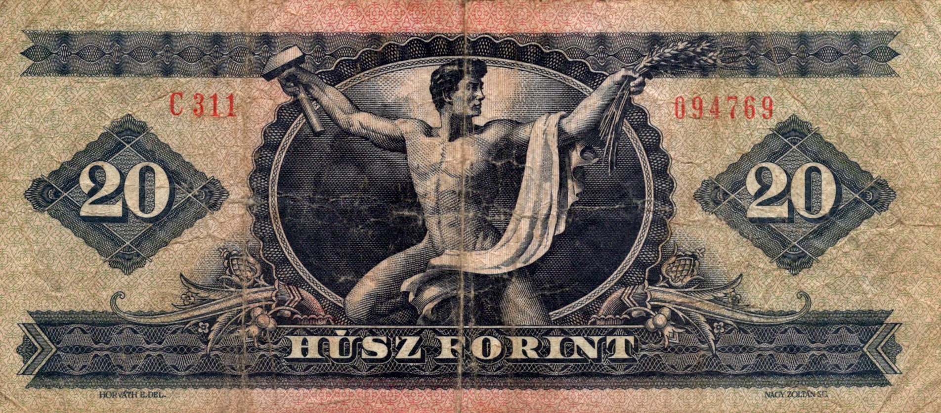Maďarsko 20 Forint 1980