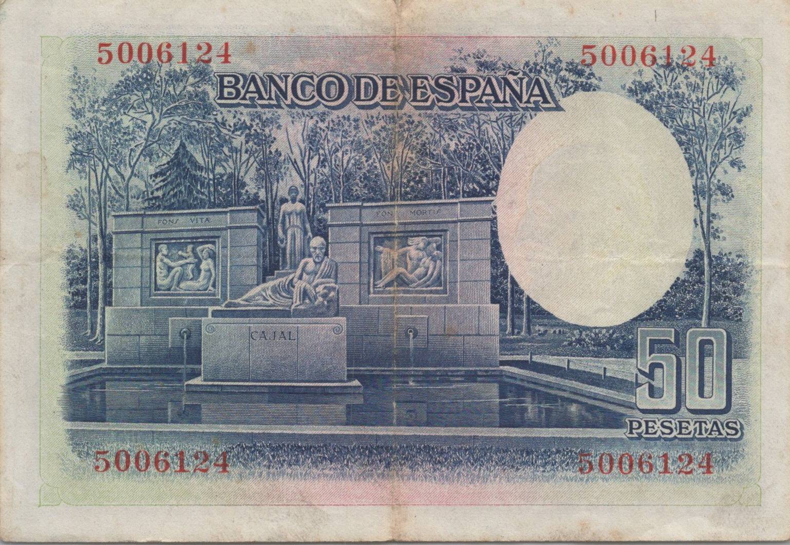 Španielsko 50 Pesetas 1935