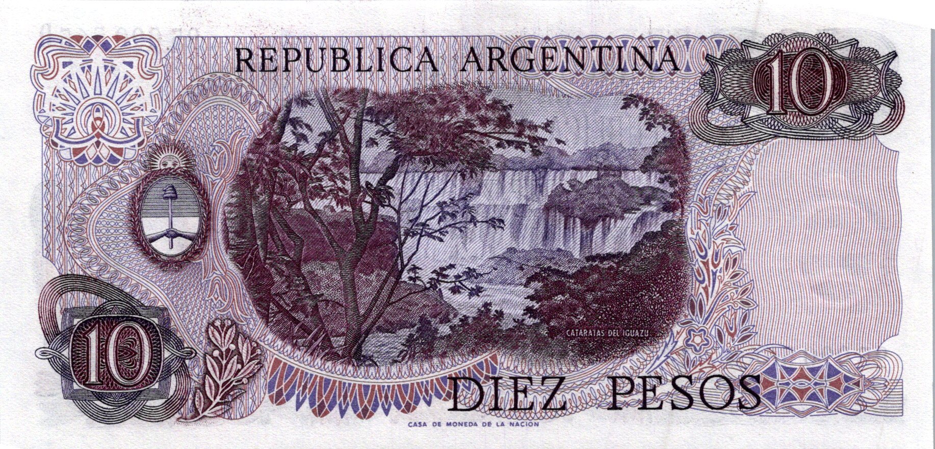 Argentína 10 Pesos 1976