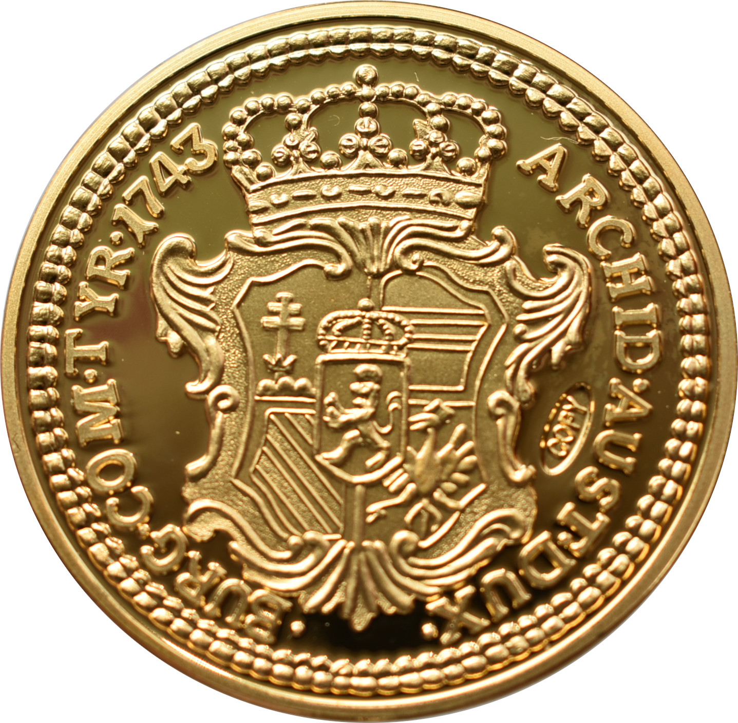 Mária Terézia 1 Dukát 1743 Novoražba