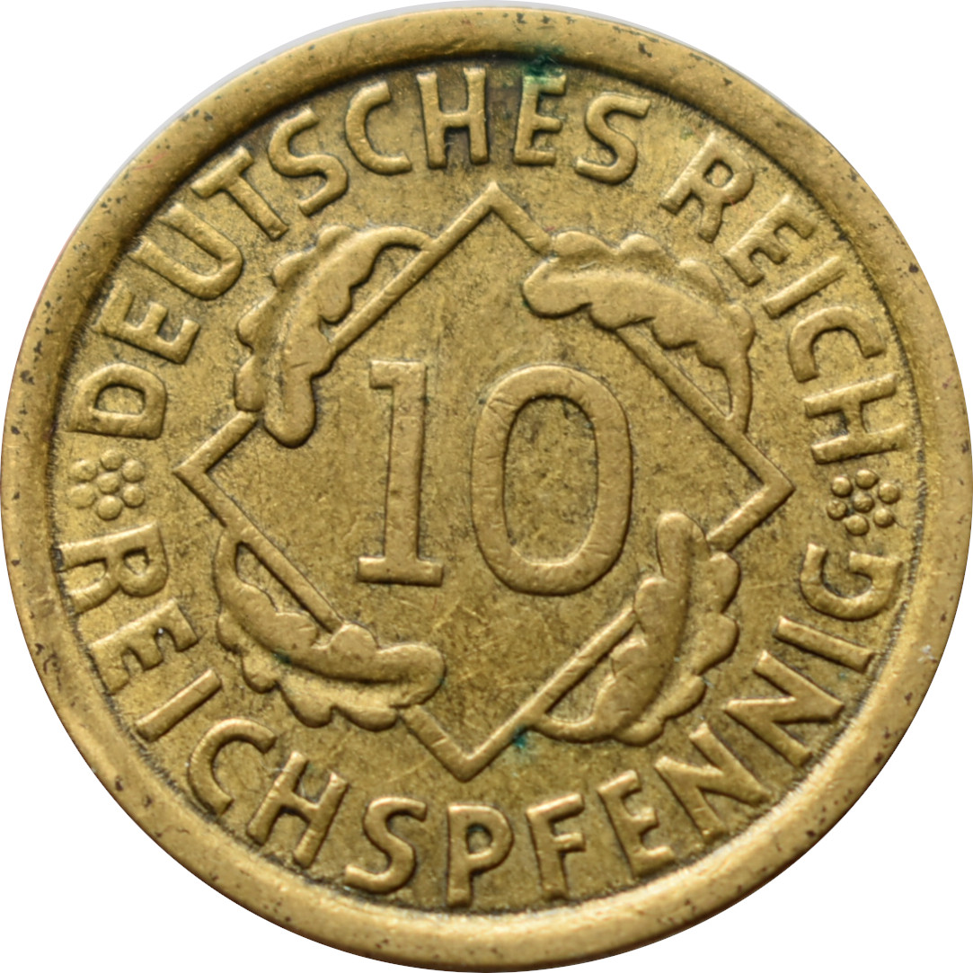 Nemecko - Weimarská republika 10 Reichspfennig 1935 E