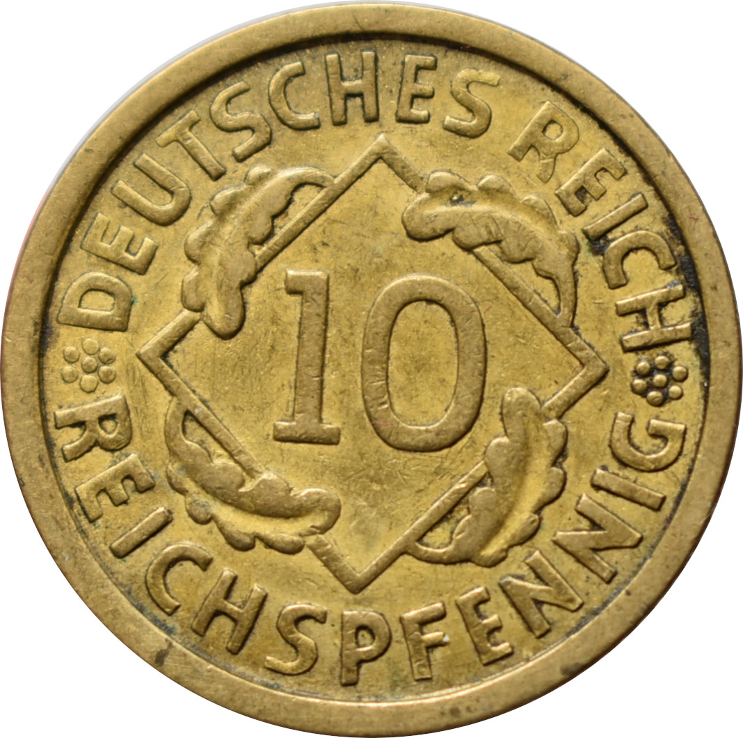 Nemecko - Weimarská republika 10 Reichspfennig 1935 G