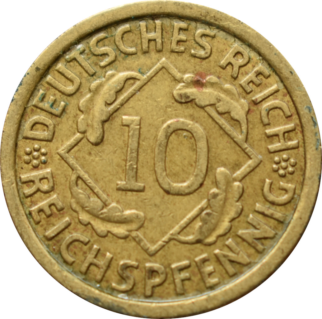 Nemecko - Weimarská republika 10 Reichspfennig 1930 J