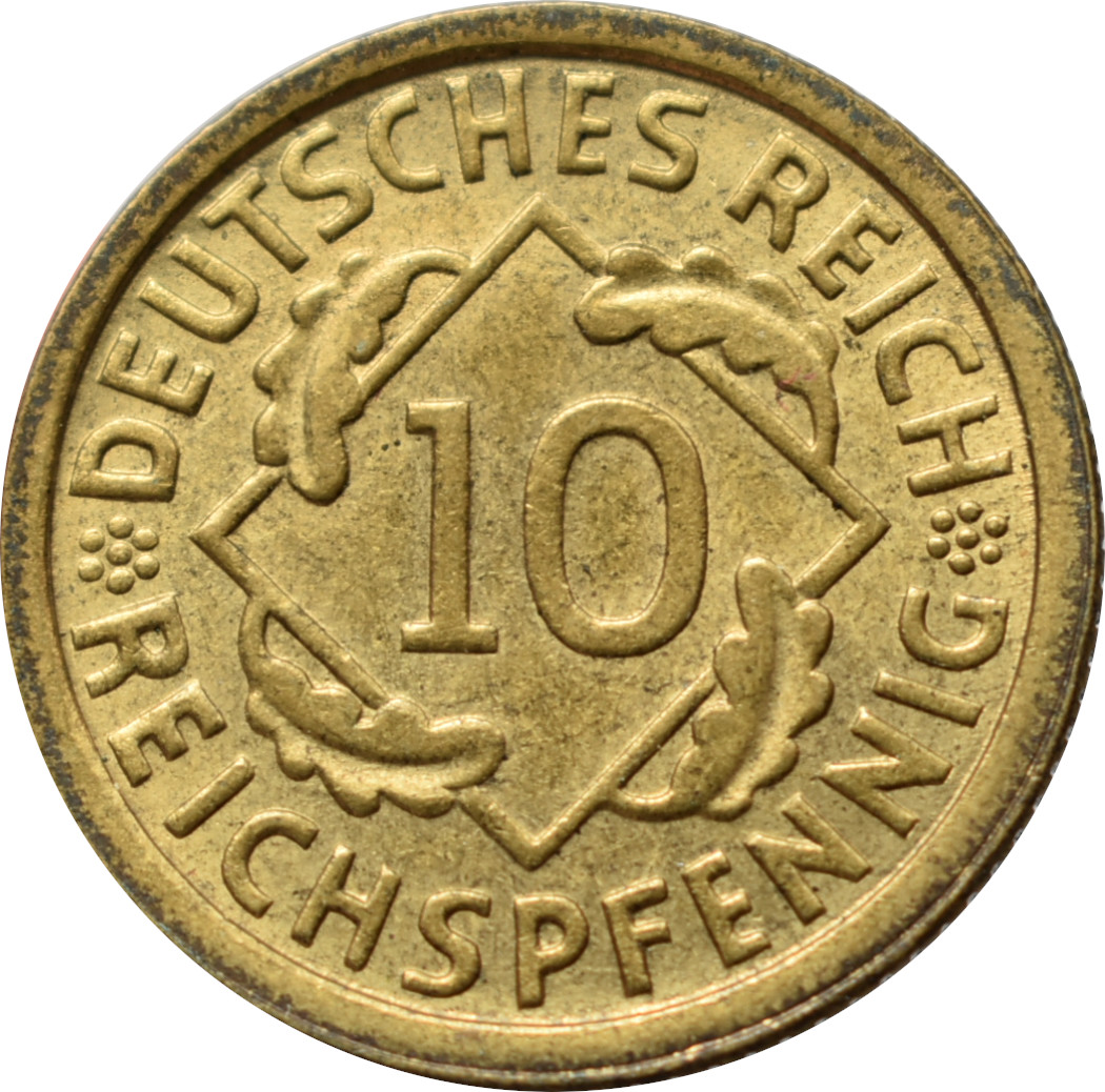 Nemecko - Weimarská republika 10 Reichspfennig 1929 E