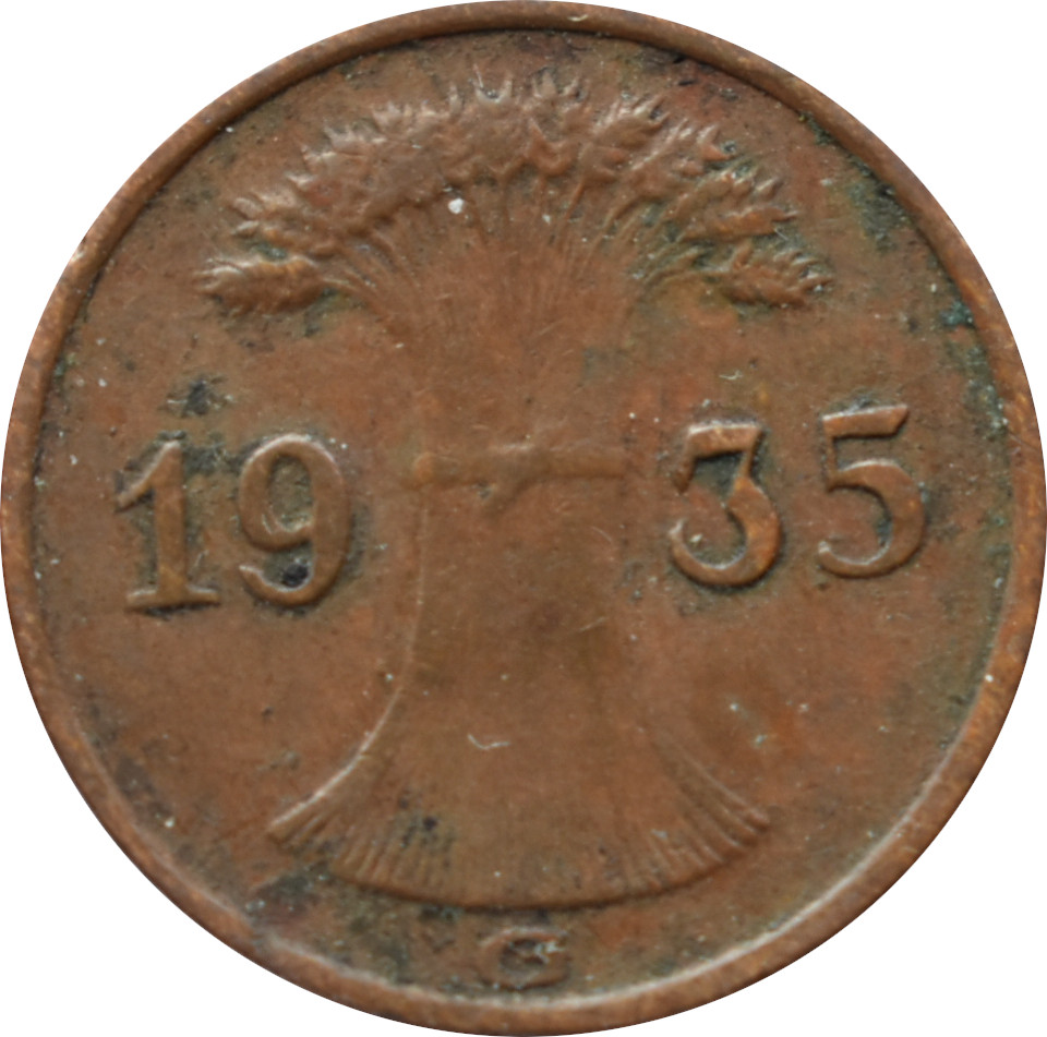 Nemecko - Weimarská republika 1 Reichspfennig 1935 G