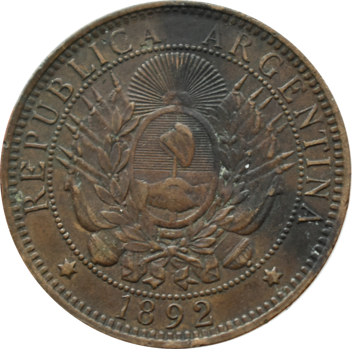 Argentína 2 Centavos 1892