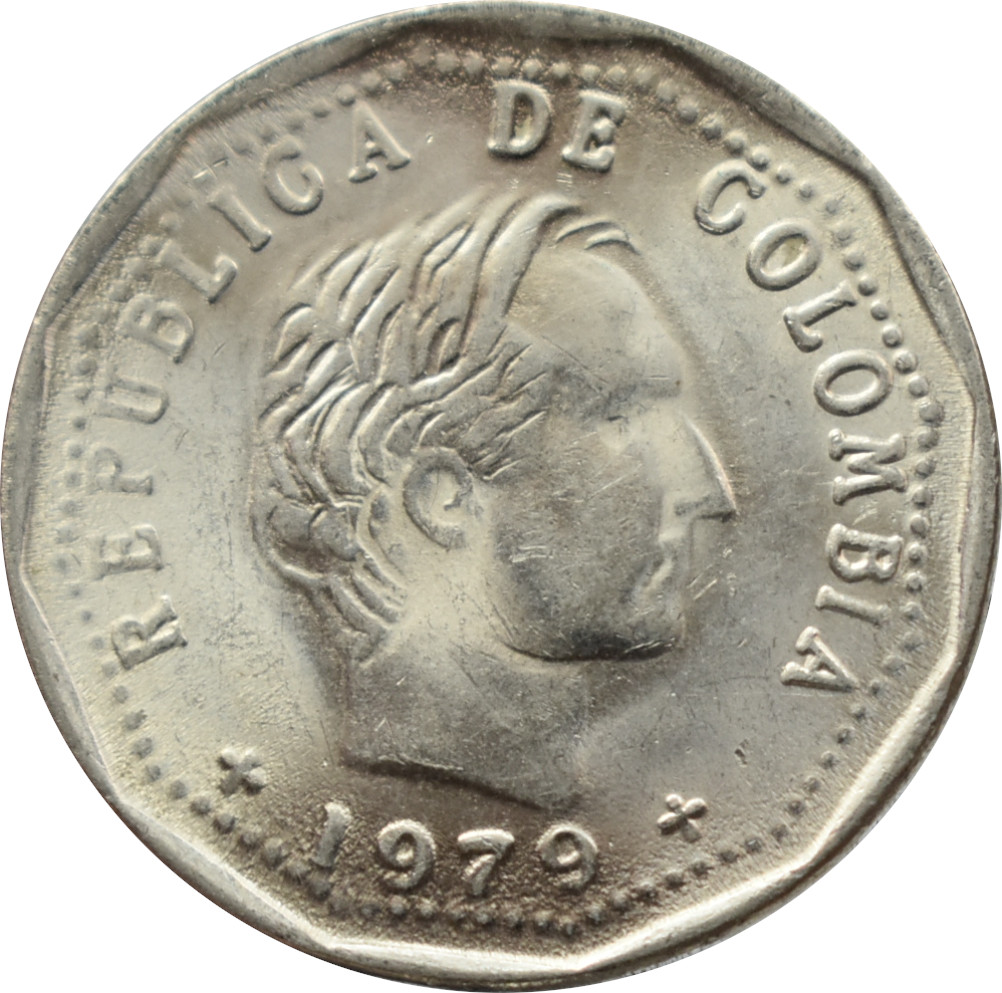 Kolumbia 50 Centavos 1979