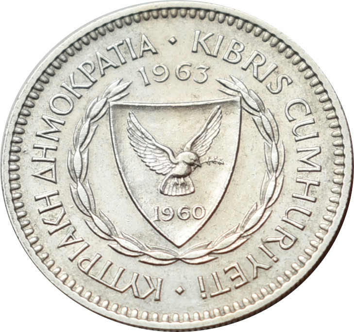 Cyprus 50 Mils 1963