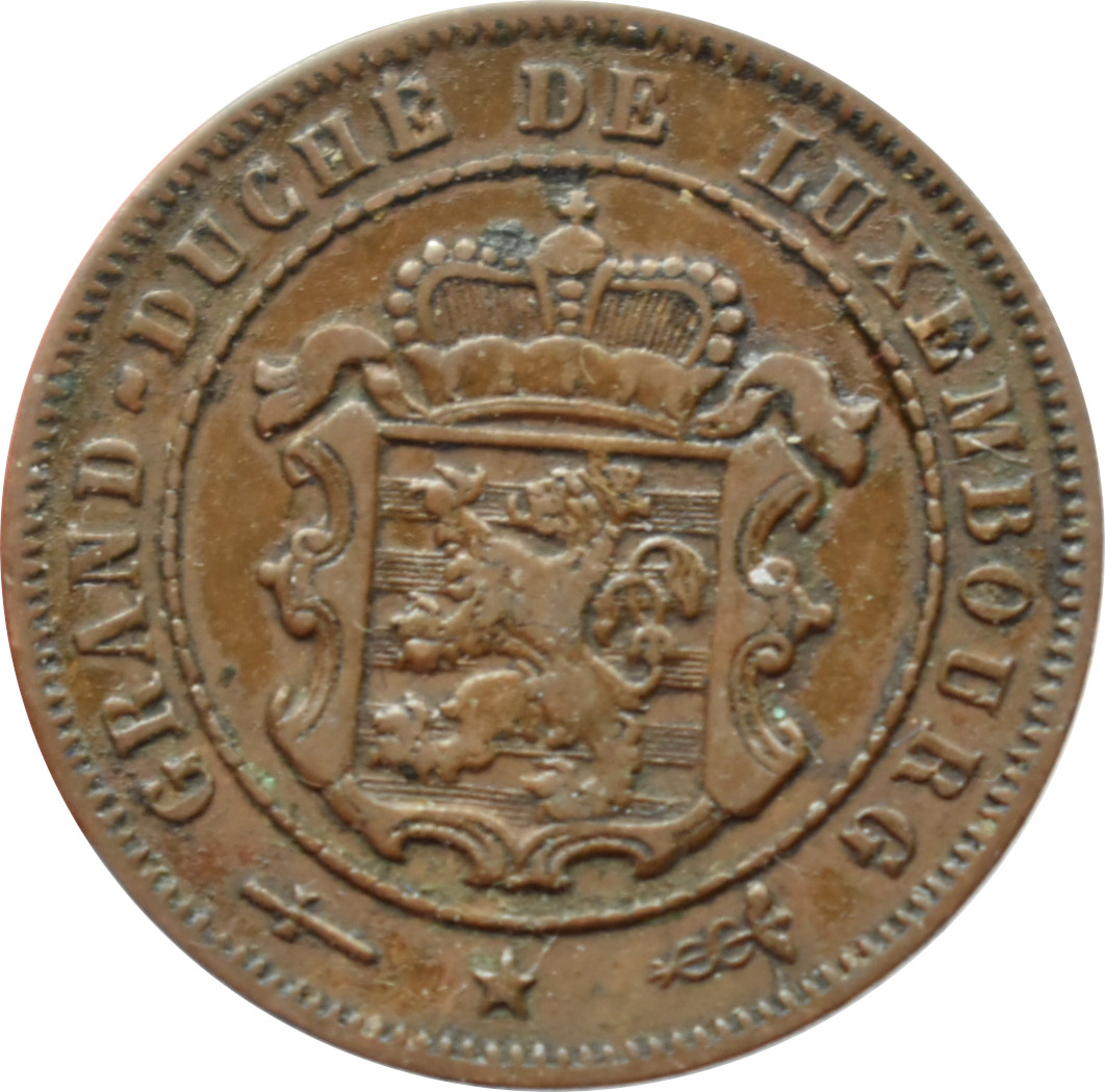 Luxembursko 2 1/2 Centimes 1908