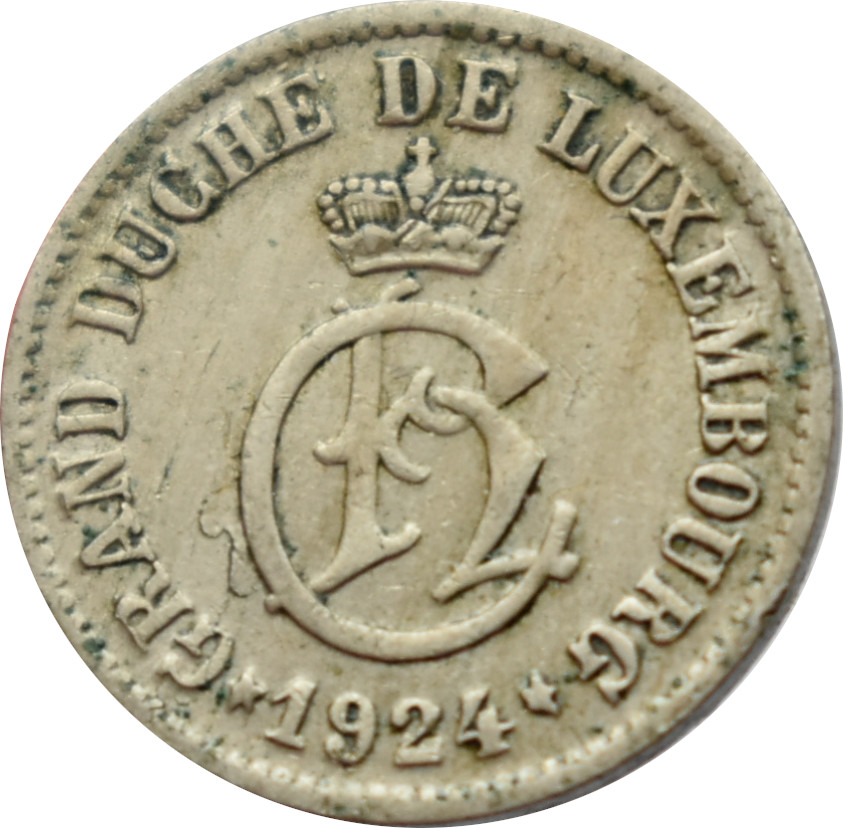 Luxembursko 5 Centimes 1924