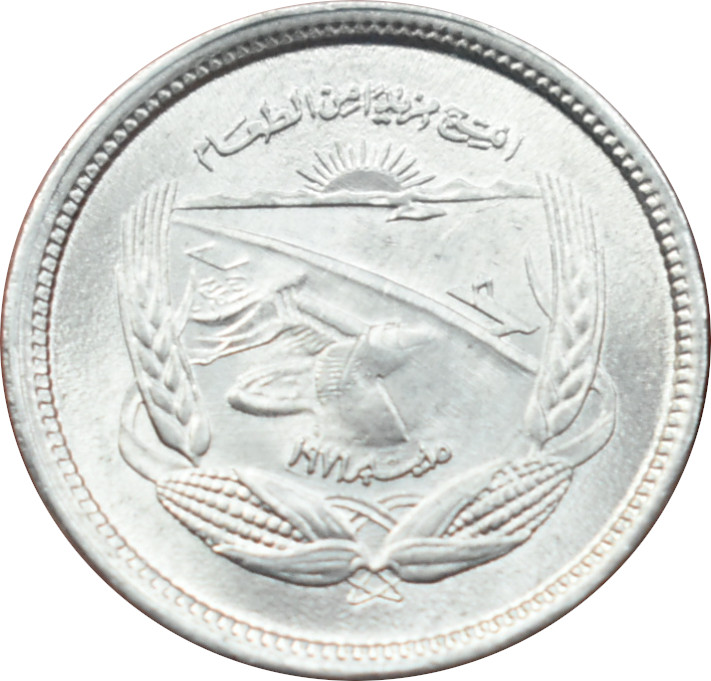 Egypt 5 Milliemes 1973 FAO