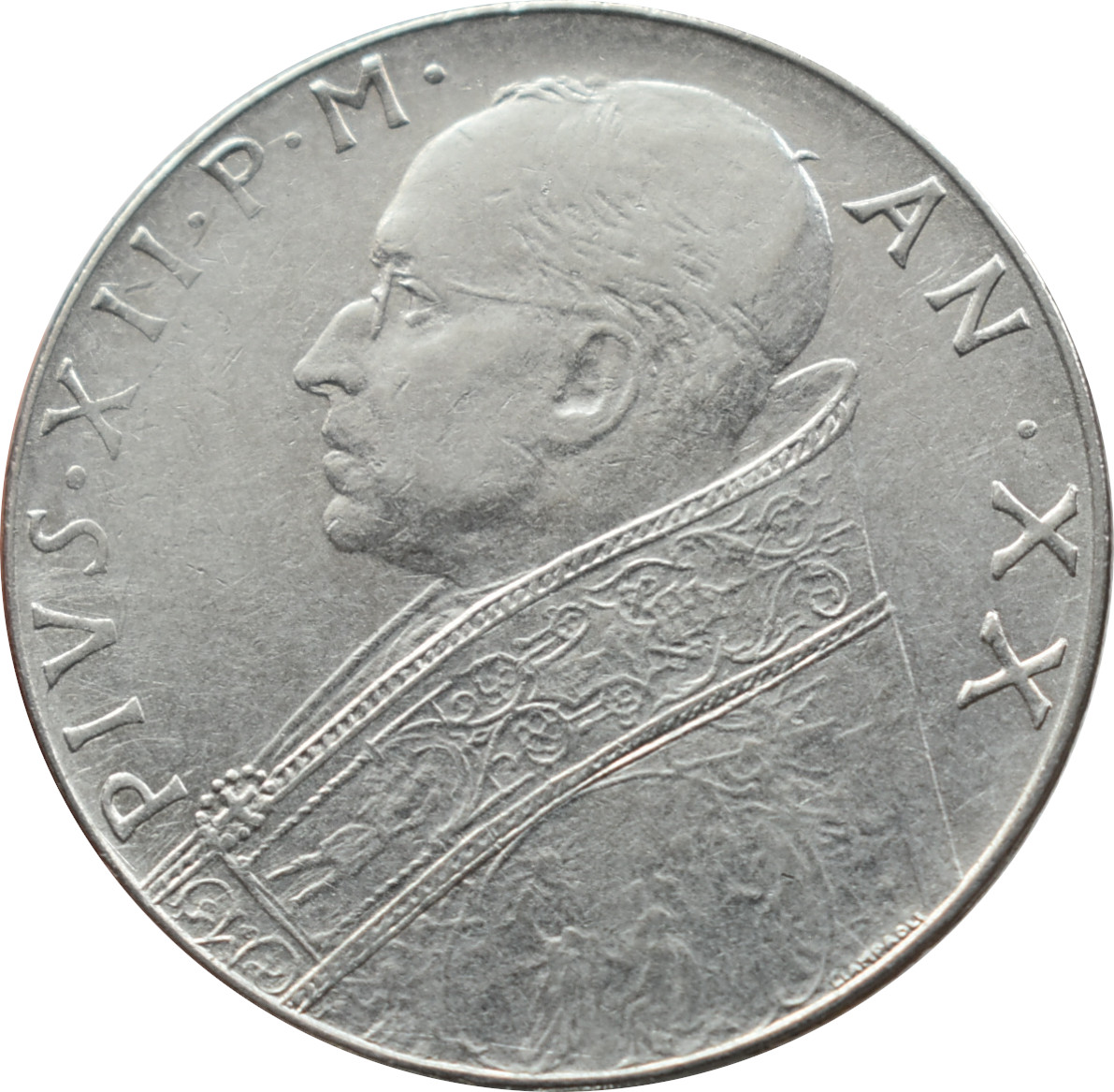 Vatikán 100 Lira 1958