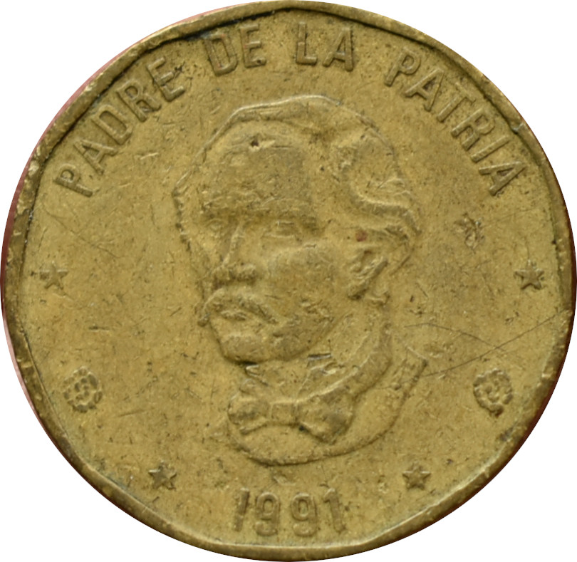 Dominikánska republika 1 Peso 1991