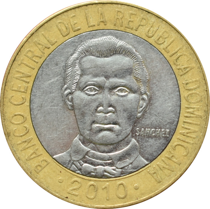 Dominikánska republika 5 Pesos 2010