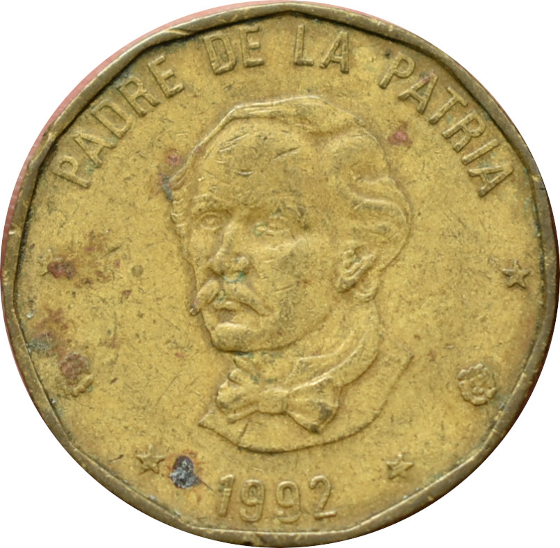Dominikánska republika 1 Peso  1992