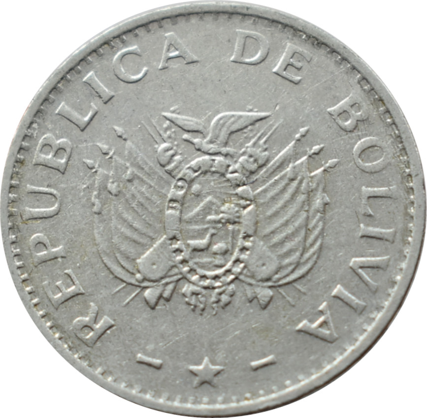 Bolívia 10 Centavos 1998
