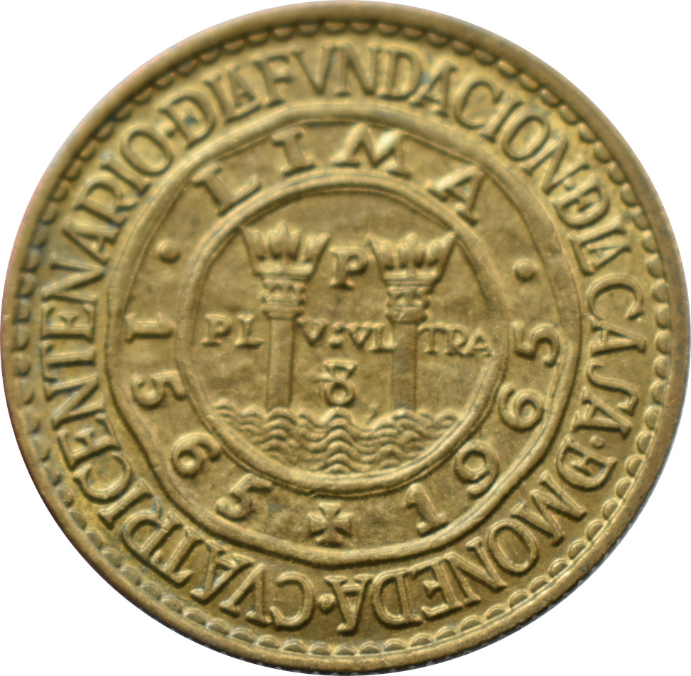 Peru 1/2 Sol de Oro 1965