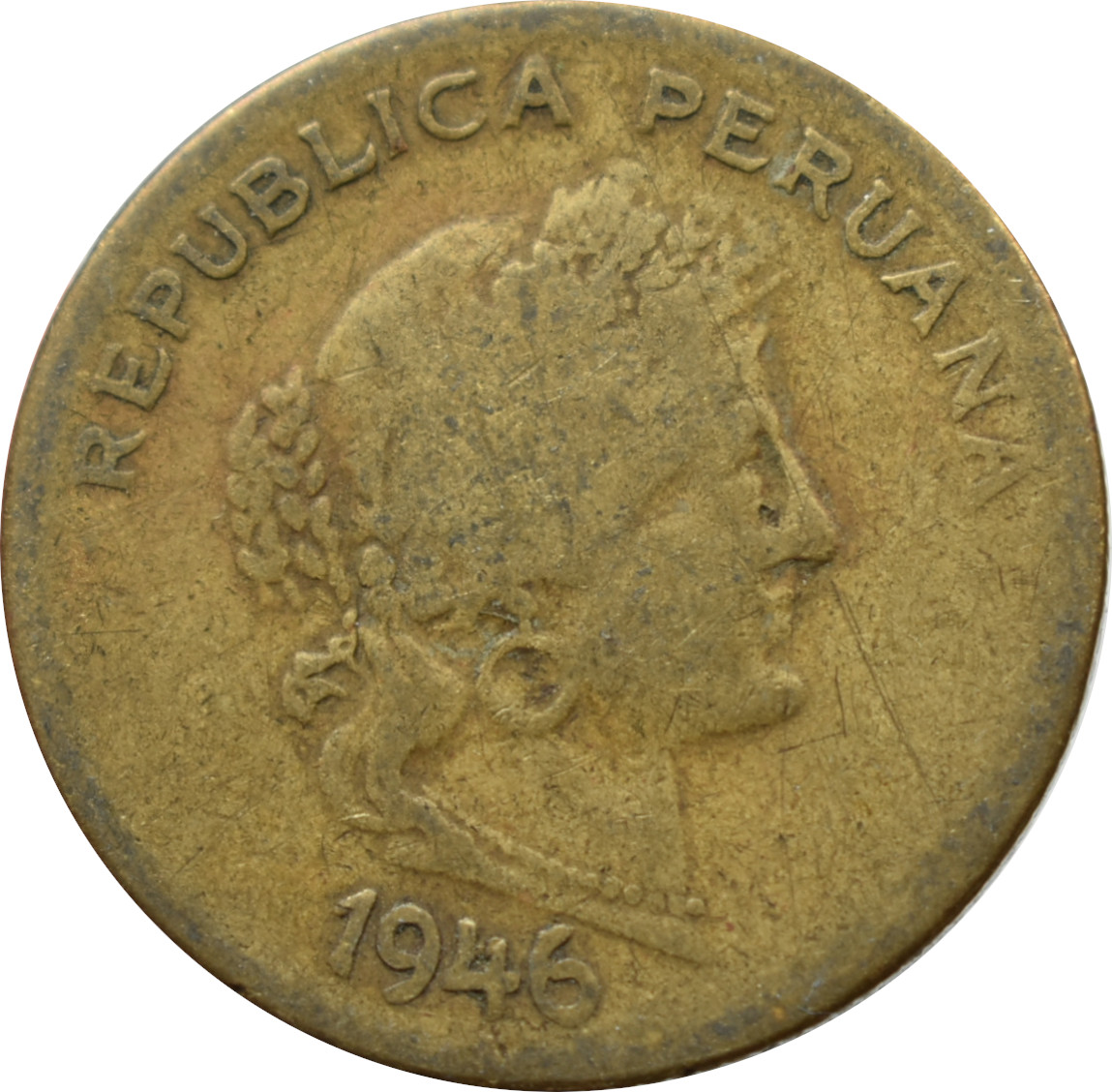 Peru 20 Centavos 1946