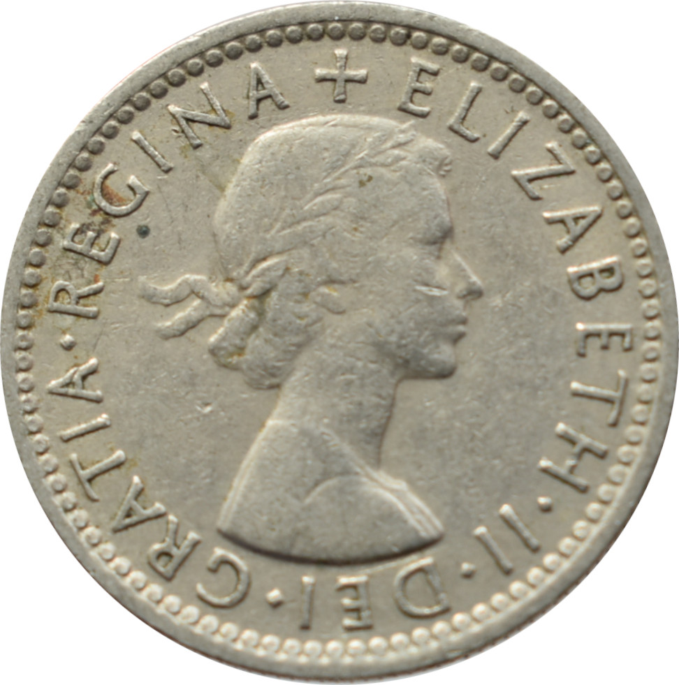 Anglicko 6 Pence 1956