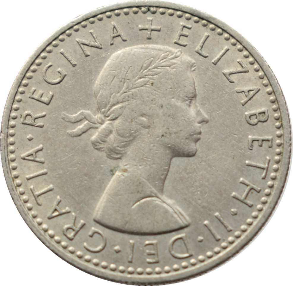 Anglicko 6 Pence 1965