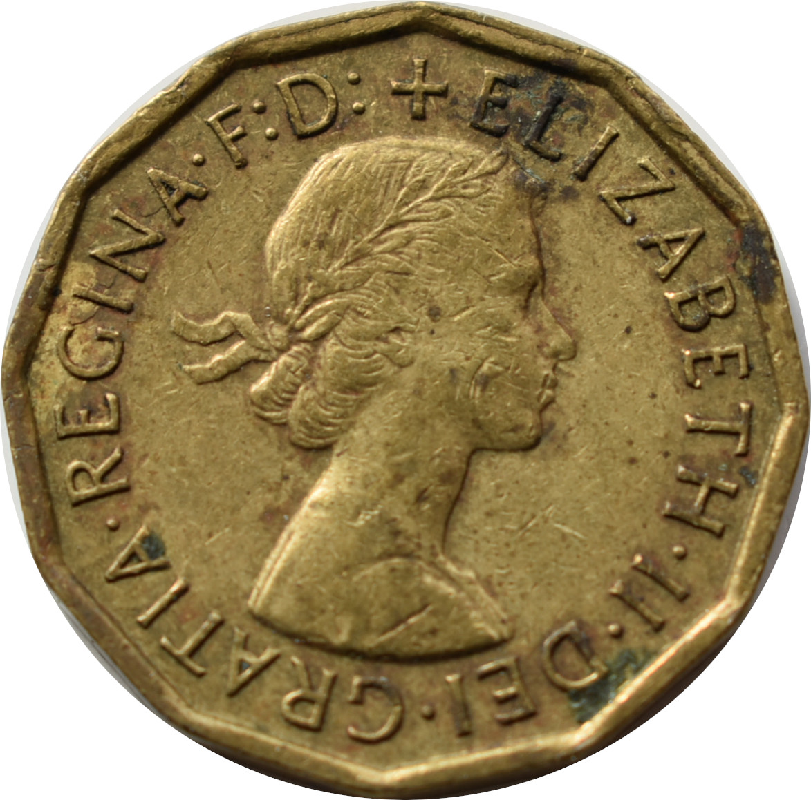 Anglicko 3 Pence 1962