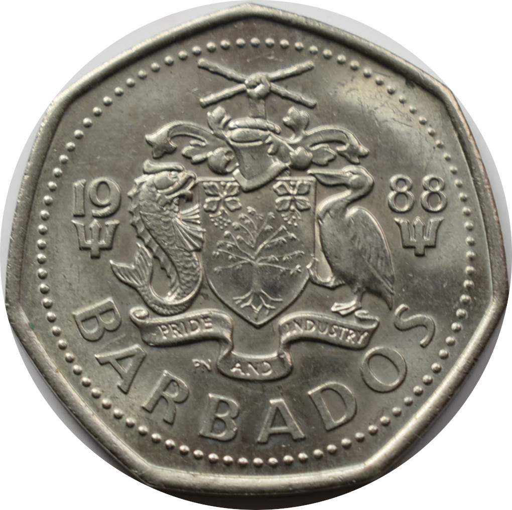 Barbados 1 Dolár 1988
