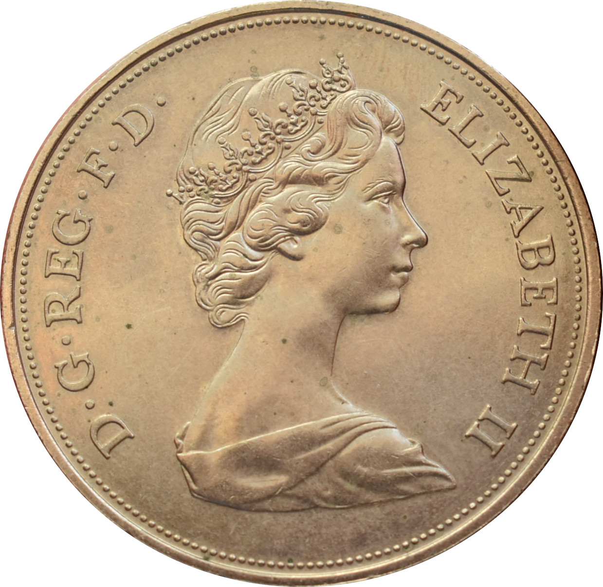 Anglicko 25 Pence 1972