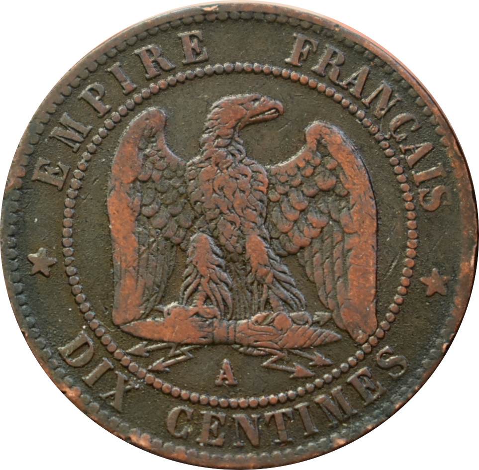 Francúzsko 10 Centimes 1856 A