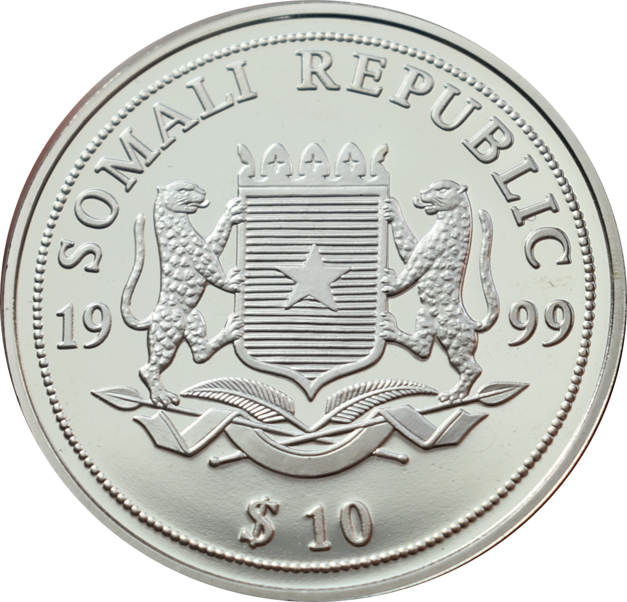 Somálsko 10 dolárov 1999
