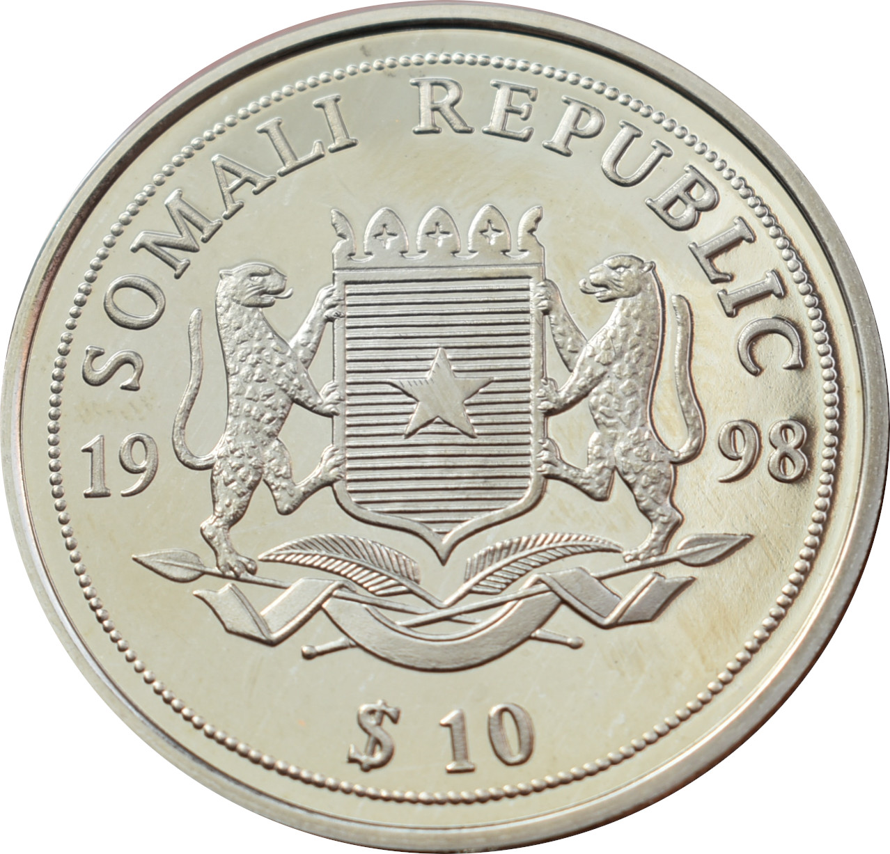 Somálsko 10 dolárov 1998